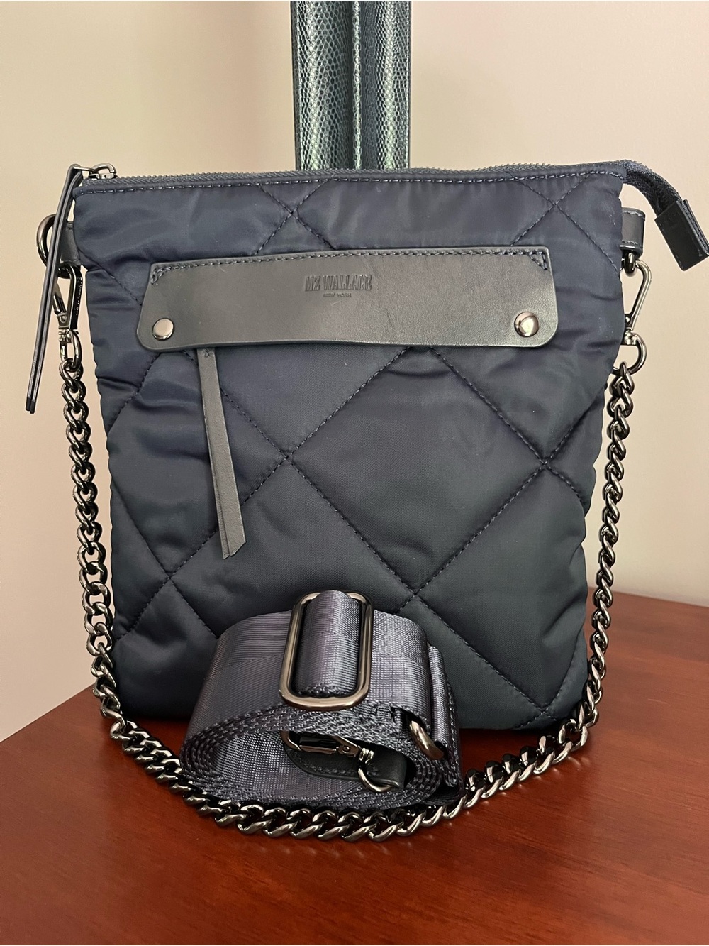 MZ Wallace Dawn Madison Flat Crossbody ~ excellent used condition
